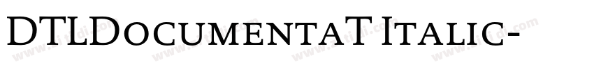 DTLDocumentaT Italic字体转换